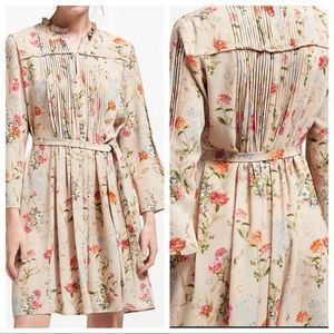 Marella Kenya Floral Print Pleated Dress SZ:8